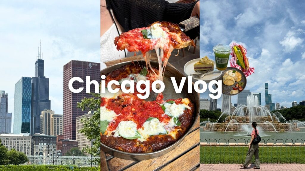 Chicago Travel Vlog | I really miss you Chicago 🍵🥞🍕🌭