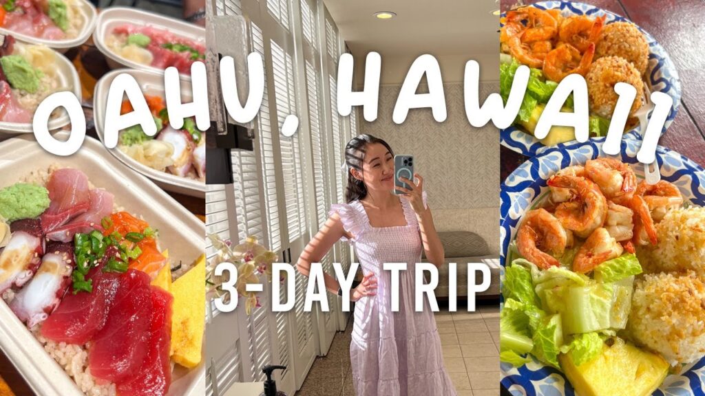 Oahu Travel Vlog: weekend in Hawaii 🏝️ what I eat & hiking spots