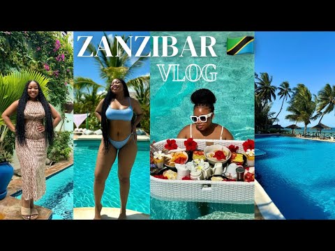 ZANZIBAR TRAVEL VLOG: Swimming with turtles,floating breakfast,Prison Island & more